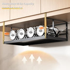 PrueBox Under Shelf Storage Basket Organizer Adjustable Heavy Duty Hanging - Image 5