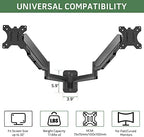 UPGRAVITY Dual Monitor Wall Mount for Two 17-32 inch Flat Computer Screens - Image 2