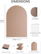 Large Arched Felt Bulletin Board 35.4''×23.6'', Boho - Image 3