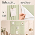 Stripe Felt Bulletin Board Tiles, Cork Board Alternative 48 x 36 in - Image 3