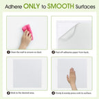 AKTOP White Cork Bulletin Board 12x12, 1/2" Thick Felt Cork Board Tiles 6 Pack, Small Square Pin Board for Wall, Self Adhesive Corkboards with 60 Push Pin Wood Clips for School, Home & Office - Image 7
