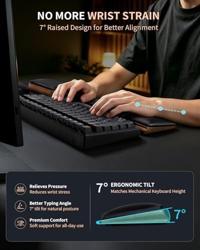 ASFSKY Keyboard and Mouse Wrist Rest Set - Image 3