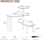 Sezanrpt Clear Countertop Corner Organizer Shelf 11.8x11.8x12.4 Inch, 3 Tier Acrylic Bathroom Organizer Corner Shelf for Countertop, Space Saver, Moisture Proof (Pack of 2) - Image 2
