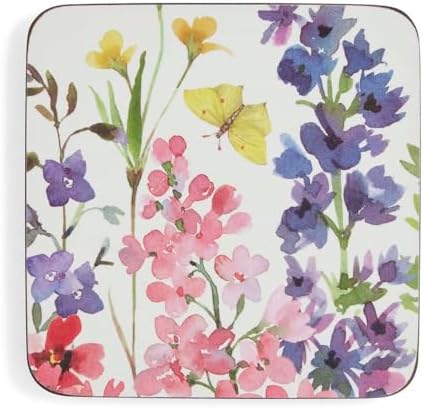 Pimpernel Wildflower Coasters, Set of 6 - Wildflowers - Image 3