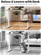 JOY worker Under Desk PC Mount with Protective Arms, Clamp-On Leg CPU Mount - Image 5