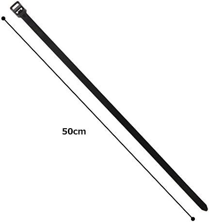 Panduit PRT2EH-C0 Cable Tie, Releasable, Extra-Heavy, Weather Resistant Nylon 6.6, 9.0-Inch Length, Black (100-Pack) - Image 5