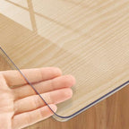 Kasepie Clear Table Protector 42x72 Inch, 2mm Thick PVC Table Cover for Kitchen & Dining Room, Scratch-Resistant Waterproof Desk Mat - Rectangle Plastic Tabletop Cover by Unknown