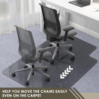 Azadx Heavy Duty Office Chair Mat for Carpet 36" x 48" Hard Material - Image 7