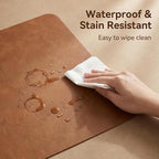 Desk Pad, 20" x 40" PU Leather Non-Slip Desk Mat Large Mouse Pad for Desktop, Waterproof Laptop Computer Writing Mat for Office, Home, Work, Gaming, Brown - Image 2