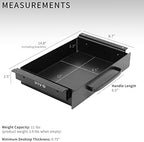 VIVO Black 13 x 9 in Under Desk Storage Drawer, DESK-DR1H-B - Image 3