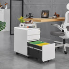 Guizeeopo 3 Drawer Mobile File Cabinets for Home Office - Image 2