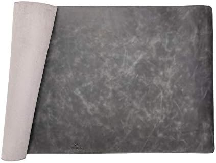 Venito Premium Leather Desk Mat (36 X 19 inch) - Large Computer Desk Mat for Home Office Accessories (Faded Gray)* - Image 4