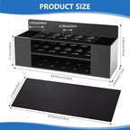 Acrylic Magnetic Dry Erase Marker Holder, 10 Slots Black Magnetic Marker Pen Holder, 2PCS Magnet Storage for Whiteboard, Desk Locker Organizer Accessories, Office, Classroom, Home - Image 3