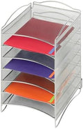 Safco Products Onyx Mesh Steel Literature Organizer, 6 Compartments, Black | Increase Efficiency & Convenience in Home, Office & Classrooms, Desktop or Tabletop by SafcoProducts