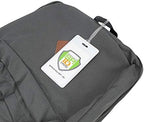 Bulk 100 Pack - Bright Backpack ID Luggage Tags for Student Identification Cards - School Name Badge Holder for Backpacks - Business Card Size with Clear Insert Window by Specialist ID (White) - Image 6