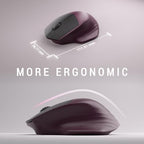 MPTOG Ergonomic Wireless Keyboard and Mouse Combo, Claret - Image 5
