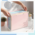 Novabright 1 Pack Acrylic File Organizer, Letter, 12.2"L x 5.51"W x 9.84"H - Image 3