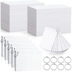 Yexiya 250 Pcs 5 x 8 Inch Index Cards with Rings Hole Punched Notecards by Yexiya