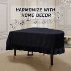 Grand Piano Dustproof Cover Velvet Triangle Piano Cover Medium - Image 7