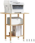 YUFAM 3 Tier Home Printer Stand with Storage, Natural by YUFAM