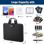 EXLIFBAG Fireproof Document Box with Lock, 13 Pocket Accordion File Folder - Image 6
