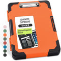 Sooez Toughest Clipboard with Storage, Internal Pen Pouch Included, Letter/ A4 Size, Shockproof Heavy Duty Plastic Clip Boards 8.5x11”, High Capacity Clipboards Box Case for Contractor Trucker Driver by Sooez