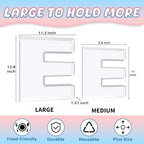 13.8" Extra Large Acrylic Letter Charcuterie Board Box, Reusable Fillable Letter Cake Candy Dish Display Serving Tray for Birthday Anniversary Party Decoration (E) - Image 2