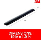 3M Gel Wrist Rest for Keyboards, Soothing 3M Gel Technology and Satin Smooth Cover for All Day Comfort and Support, Durable and Easy to Clean, 19", Black (WR85B) - Image 6
