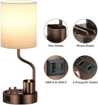 Fenmzee Bedside Lamps for Bedroom Set of 2 - Table Desk Lamp for Nightstand - Image 6