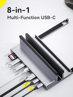 QUUGE Laptop Docking Station, 8 in 1 4K HDMI, SD/TF Slots for macOS, Mac - Image 2