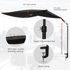Office Cubicle and Desk Shade, Suitable for Cubicle to Block Light and Privacy Protection Cubicle Light Shield Black Diameter 65 inches - Image 2