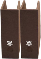 MobileVision Executive Brown Cloth Fabric Vertical File Holders - 2 Piece Combo - Image 3