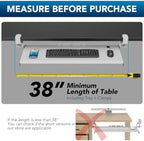 Keyboard Tray Under Desk Pull Out with Extra Sturdy C Clamp Mount System - Image 5