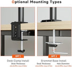 BONTEC Laptop Arm for Desk, 13-32 Inch, 22lbs, VESA 75/100 Compatible - Image 6