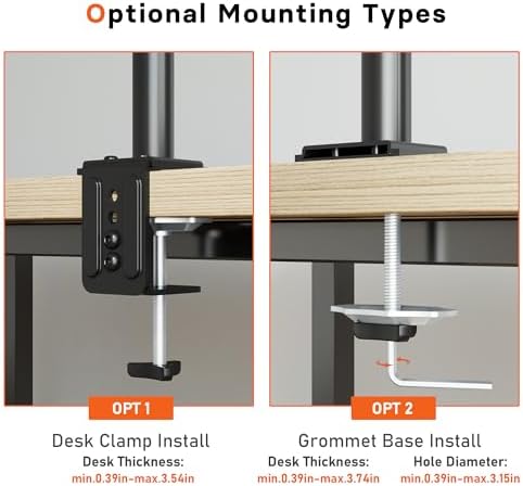 BONTEC Laptop Arm for Desk, 13-32 Inch, 22lbs, VESA 75/100 Compatible - Image 6
