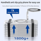 RESPECTED BRO Magnetic-Phone-Ring-Holder with Dual Rings, Compatible with iPhone 17/16/15/14/13/12, Multifunctional Stand for Desk,Office,Gym,Kitchen & All Metal Surfaces, Finger Loop Grip (Silver) - Image 6