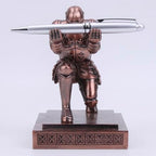 Knight Pen Holder Desk Organizers and Accessories as Gift Red - Image 3