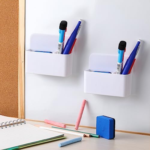 Colarr 20 Pack Magnetic Dry Erase Marker Holder Bulk, White - Image 7