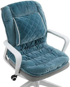 Office Chair Cushion Soft Seat Pad with Backrest Upgraded Lumbar Support Desk Chair Cushions for Dorm, Desk, Rocking Chairs，Patio by Gujuja