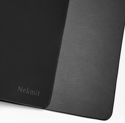 Nekmit Leather Desk Blotter Pad 36 x 20 Inches, Flat, Non-Slip, Waterproof, Black - Image 6