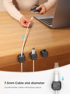 JOYROOM 12 Pack Magnetic Cable Clip Cord Organizer Adhesive Wire Management - Image 3