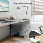 BONTEC Small Ergonomics Desk Extender Tray, 20 x 9.5 Inch, Black Carbon - Image 3