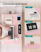 SONGMICS Foldable Lap Desk, Portable Bed Desk Table Tray w/Cup Holder Tray - Image 6