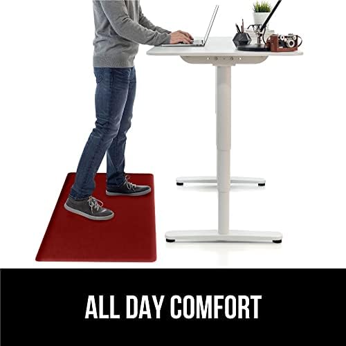 GORILLA GRIP Cushioned Kitchen Mats for Floor, 2 PK, 17x29+17x59, Red - Image 5
