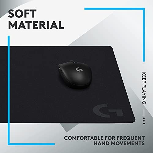 Logitech G640 Large Cloth Gaming Mouse Pad (600x460x3) - Black - Image 6