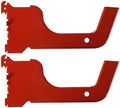 Wall Control Heavy Duty Pegboard Hook Slotted Hook Pair - Red (10-HD-012 R) by Wall+Control