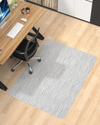 Blvornl Office Chair Mat for Hardwood Floor, 45"*53.1" Desk Computer Chair Mat for Hard Wood, Large Anti-Slip Hard Floor Protector Rolling Chair Mat, PVC Mat Desk Rug for Office and Home Silver Grey by Blvornl