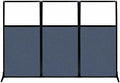 Versare Workstation Partition | Portable Wall Divider | Modern Office Cubicle | Free Standing Privacy Screen | Flexible Work Space | 99" x 70" W/Window, Ocean Fabric Panels by VERSARE