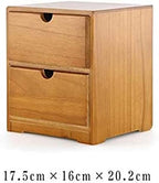 Storage Chest, Wooden Drawer Box, Desk Top Storage with 1/2/3/4 Drawers,Storage Box Drawer Box Desk Organizer, Cosmetic Drawer Storage Box-2-Drawer - Image 7