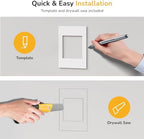 Mount-It! in-Wall TV Cable Management Kit with Recessed Power – Dual Outlet, USB-A and USB-C Ports, 9ft Cord, and Hand Saw – Easy, Safe Cable Management for Organized TV and Home Theater Setups - Image 6